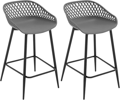 Rootz Bar Stools Set - Tall Chairs - Kitchen Island Stools - PP Material - Ergonomic Design - 47cm x 84cm x 48.5cm
