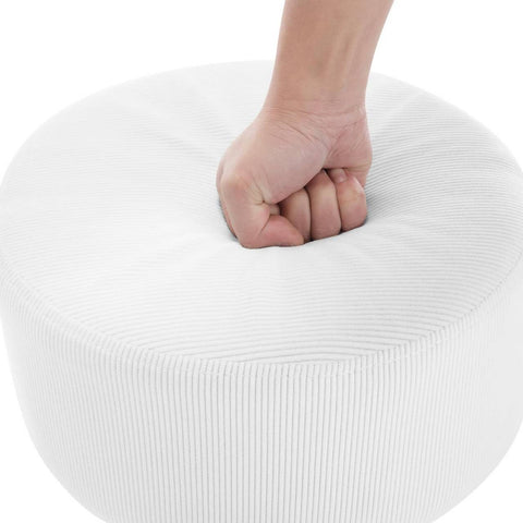 Rootz Adjustable Swivel Bar Stool - Makeup Stool - Rotating Salon Stool - Corduroy Seat - 33.5cm x (52-67)cm x 33.5cm