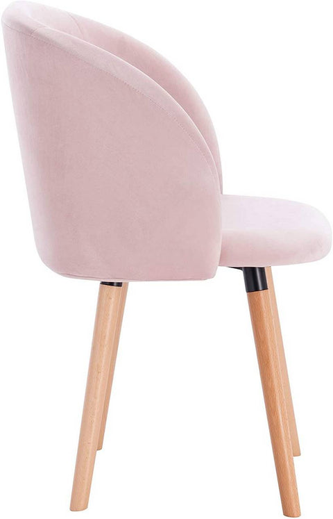 Rootz Set of 4 Dining Chairs - Velvet Upholstered - Kitchen Chairs - Ergonomic Design - Durable & Comfortable - Versatile Style - 45cm x 46cm x 84cm