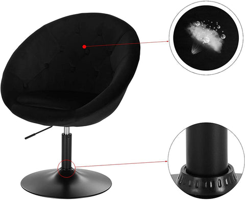 Rootz Set of 4 Dining Chairs - Velvet Upholstered - Kitchen Chairs - Ergonomic Design - Durable & Comfortable - Versatile Style - 45cm x 46cm x 84cm