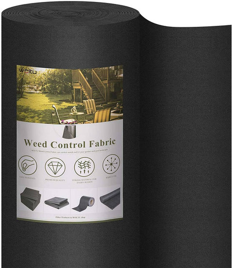 Rootz Weed Control Fabric - Garden Barrier - Landscape Fabric - Eco-Friendly, Durable, Versatile - Polypropylene, Black - Multiple Sizes Available