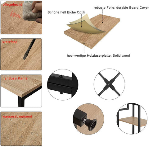Rootz Multifunctional Clothes Rack - Wardrobe Organizer - Storage Shelf - Spacious Design - Durable & Stable - Easy Assembly - 120cm x 40cm x 201cm