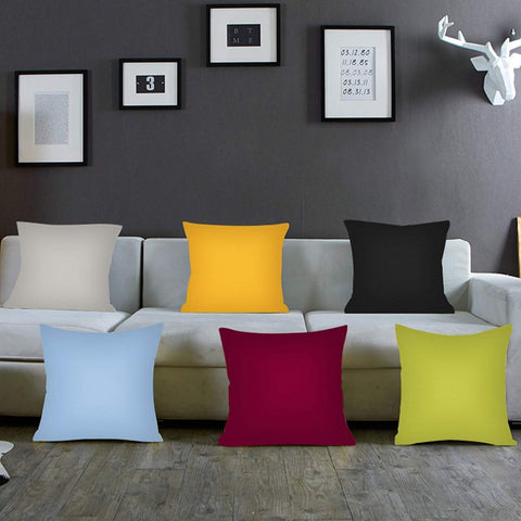 Rootz Cotton Cushion Cover Set - Pillow Cases - Zippered Covers - Hypoallergenic - Red 30x50 cm