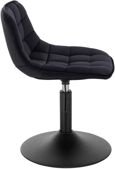 Rootz Velvet Metal Barkruk - Verstelbare tegenstoel - Draaibare barkruk - Comfortabel, flexibel, stevig - 35 cm x 42,5 cm x 60,5-72 cm