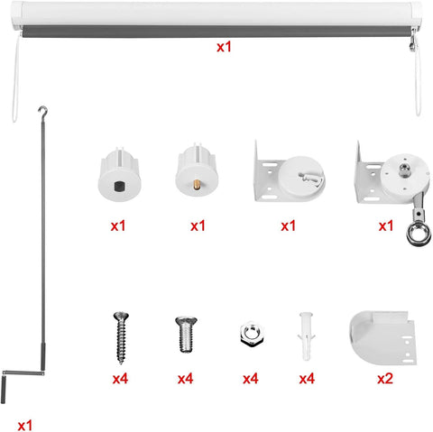 Rootz Verticale luifel - Buitenzonwering - Terrasoverkapping - Weerbestendig - UV-bescherming - Eenvoudige installatie - 140 cm x 240 cm