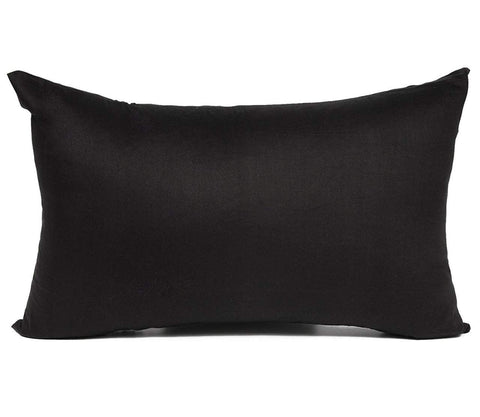 Rootz Cotton Cushion Cover - Pillowcase - Decorative Cover - Hypoallergenic Benefit - 30x50 cm Black
