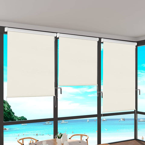 Rootz Verticale luifel - Buitenzonwering - Terrasoverkapping - Weerbestendig - UV-bescherming - Eenvoudige installatie - 140 cm x 240 cm