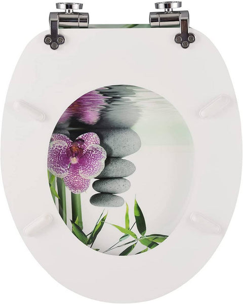 Rootz Premium Soft-Close Toiletbril - Stille sluiting - Gemakkelijk schoon te maken - Comfort Fit - Antibacterieel - Antislip - 37,8 cm x 43,8 cm