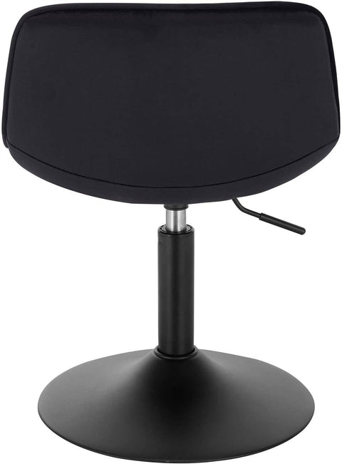 Rootz Velvet Metal Barkruk - Verstelbare tegenstoel - Draaibare barkruk - Comfortabel, flexibel, stevig - 35 cm x 42,5 cm x 60,5-72 cm