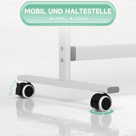 Rootz Mobile Magnetic Whiteboard - Rotatable Teaching Board - Writing Display - 360° Flexibility - 120 x 90 cm