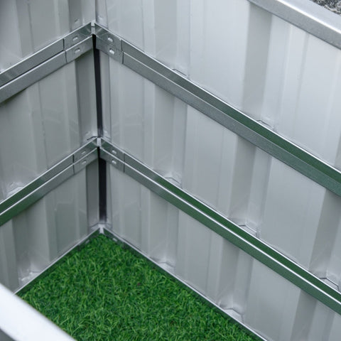 Rootz Steel verhoogd bed - 3-laags tuinbed - Kruidenbed - Bloementrap - Voldoende plantruimte - Veelzijdig ontwerp - Duurzame constructie - 118 cm x 118 cm x 62 cm