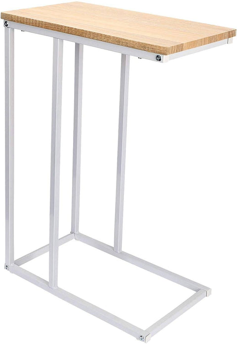 Rootz Side Table - C-Shaped End Table - Modern Coffee Table - MDF & Metal Frame - Stable Construction - 45cm x 25cm Tabletop - 63.5cm Height