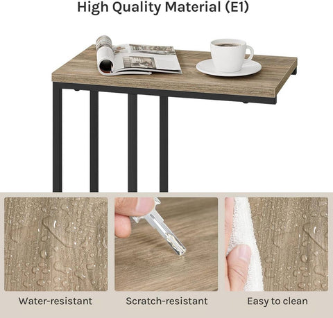 Rootz Side Table Coffee Table - Bedside Table - Stable & Durable - 45cm x 25cm x 63.5cm