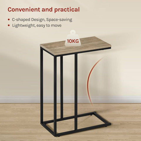 Rootz Side Table Coffee Table - Bedside Table - Stable & Durable - 45cm x 25cm x 63.5cm