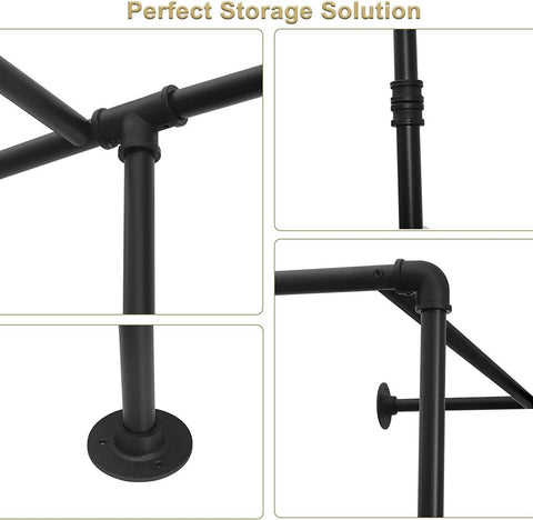 Rootz Hoekkast - Ruimtebesparende kast - L-vormige kledingkast - Optimaal ruimtegebruik, duurzame constructie, veelzijdige opslag - 130,5 cm x 187 cm x 130,5 cm