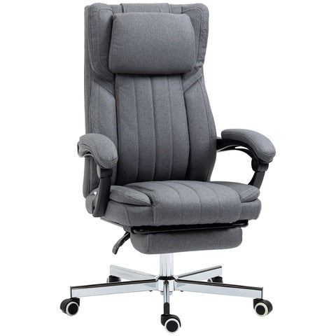Rootz Office Chair - Rotating Seat - Height Adjustable - Ergonomic Comfort - 65cm x 61cm x 105-113cm - Grey
