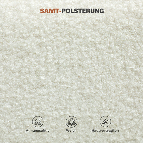 Rootz 4 Set Dining Room Chairs - Dining Seats - Eating Chairs - Optimal Comfort - Velvet Fabric - 47cm x 49cm x 85cm