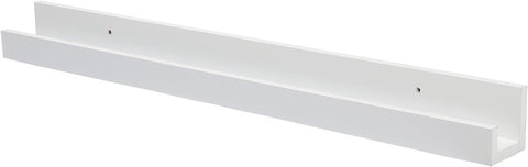 Rootz Floating Shelf - Wall Shelf - White Wall Rack - High-Quality MDF - Space-Saving - 100cm x 11cm x 9/5cm