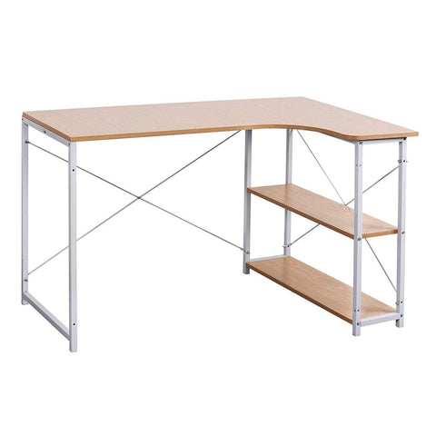 Rootz L-Shaped Work Table Desk - Office Desk - Computer Desk - Spacious Workspace - Enhanced Stability - High-Quality Construction - 120cm x 74cm x 71.5cm