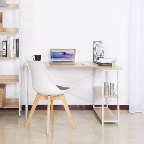 Rootz L-Shaped Work Table Desk - Office Desk - Computer Desk - Spacious Workspace - Enhanced Stability - High-Quality Construction - 120cm x 74cm x 71.5cm
