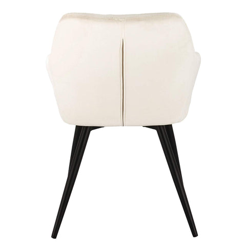 Rootz Velvet Dining Chair - Comfortable Chair - Stylish Seating - Ergonomic Design - Durable Construction - Floor Protection - 49cm x 43cm x 81cm