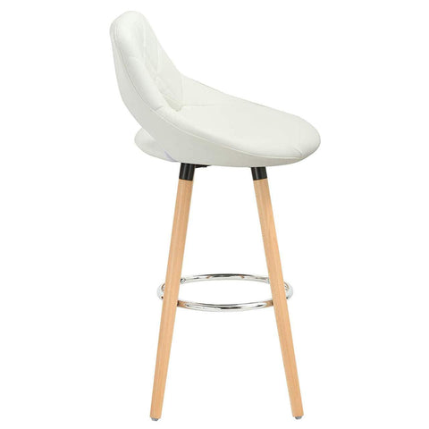 Rootz Set of 2 Bar Chairs - Counter Stools - High Chairs - Ergonomic Support - Easy Assembly - Durable Design - 43cm x 40cm x 96cm