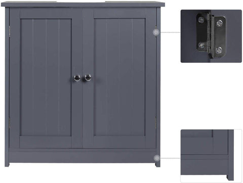 Rootz Modern Bathroom Cabinet - Storage Cabinet - Vanity Unit - High-Quality MDF - Adjustable Shelves - Water-Resistant - 60cm x 30cm x 60cm