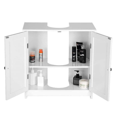 Rootz Modern Bathroom Cabinet - Storage Cabinet - Adjustable Shelving - Optimal Capacity - Customizable - Durable - 60cm x 30cm x 60cm