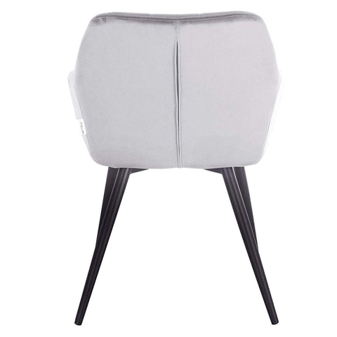 Rootz Velvet Dining Chair - Comfortable Seating - Stylish Armchair - Ergonomic Design - Durable & Easy Maintenance - Anti-Slip - 49cm x 43cm x 81cm