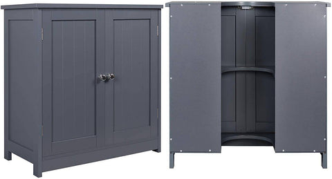 Rootz Modern Bathroom Cabinet - Storage Cabinet - Vanity Unit - High-Quality MDF - Adjustable Shelves - Water-Resistant - 60cm x 30cm x 60cm