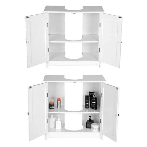 Rootz Modern Bathroom Cabinet - Storage Cabinet - Adjustable Shelving - Optimal Capacity - Customizable - Durable - 60cm x 30cm x 60cm