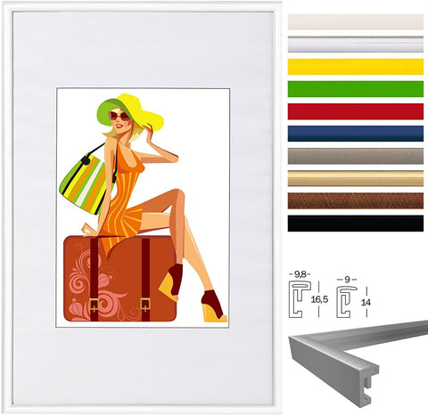 Rootz Picture Frame - Photo Frame - Display Frame - Durable Plastic - Holds 13x18cm Photos