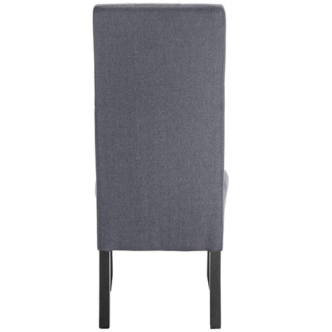 Rootz Upholstered Dining Chairs Set - Elegant Seating - Comfortable Chairs - Durable, Stylish, Ergonomic Design - Linen & Solid Wood - 107cm x 47cm x 42cm