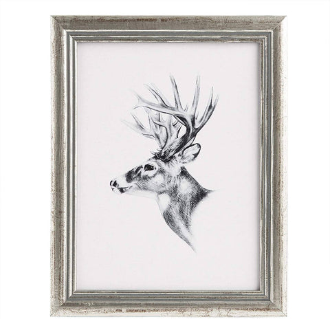 Rootz Wood Frame - Image Frame - Artos Style Silver - Solid & Durable - 18x24 cm - Versatile Hanging & Stand Options - Enhance Memories