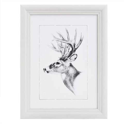 Rootz Wooden Frame Image Gallery - Photo Display - Artos Style - Durable & Stylish - 20x25 cm - Versatile Decor in White