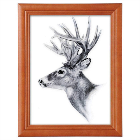 Rootz Artos Style Brown Wood Frame - Picture Frame - Photo Display - Durable MDF Glass - 15x20 cm