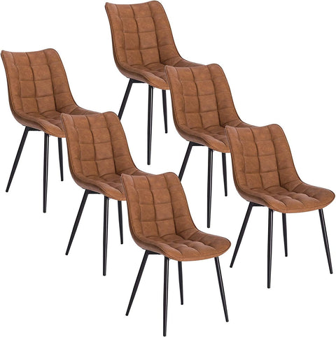 Rootz Dining Chair Set - Stylish Seating - Comfortable Chairs - Faux Leather - Ergonomic Design - Durable Metal Frame - 46cm x 40.5cm x 85.5cm
