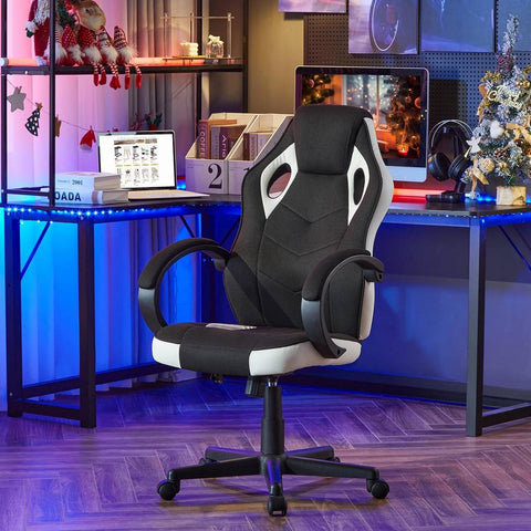 Rootz Ultimate Gaming Chair - Ergonomic Office Chair - Computer Chair - Breathable Mesh - Adjustable Support - Durable Construction - 48.5cm x 49.5cm x 67.5cm
