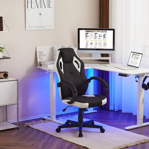 Rootz Ultimate Gaming Chair - Ergonomic Office Chair - Computer Chair - Breathable Mesh - Adjustable Support - Durable Construction - 48.5cm x 49.5cm x 67.5cm