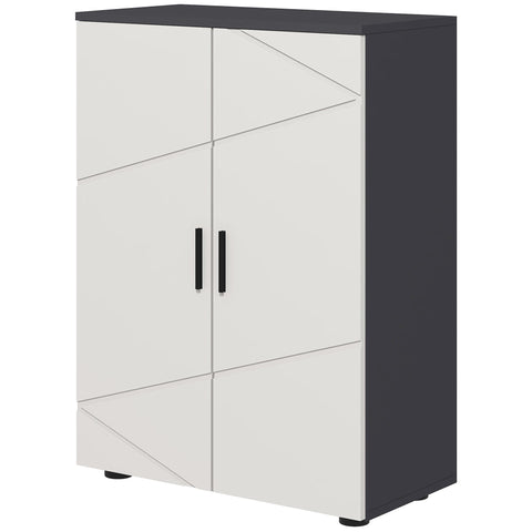 Rootz Bathroom Cabinet - Bathroom Chord - Storage Cupboard - Adjustable Shelves - 25kg Load Capacity - 60cm x 30cm x 82cm - Grey