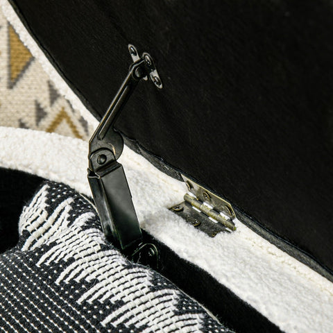 Rootz Padded Bed Bench - Storage Chest Bench - Window Sill Bench - Teddy Fleece Cover - Eucalyptus Wood - 116cm x 41cm x 40.5cm