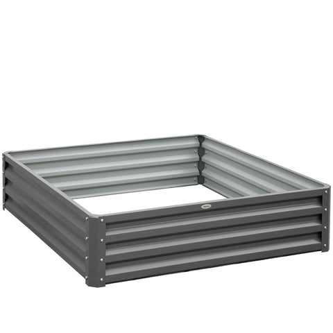 Rootz Garden Bed Planter Box - Planting Box - Steel Housing - Space-Saving - 120 x 120 x 30 cm