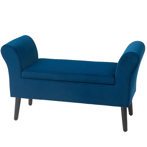 Rootz Upholstered Bench - Stylish Seat - Elegant Storage - Extra Comfort - 111.5cm x 41cm x 65cm