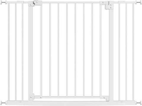 Rootz Adjustable Safety Gate - Child and Pet Barrier - Security Gate - Secure, Convenient, Durable - Self-Closing & Double-Locking - (75-107) x 76 x 2.5 cm