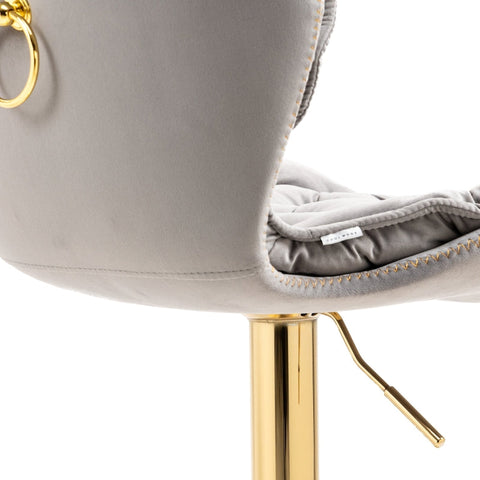 Rootz Swivel Bar Stools - Adjustable Stools - Rotating Bar Chairs - Ergonomic Comfort - 55 x 46 x 92-112 cm