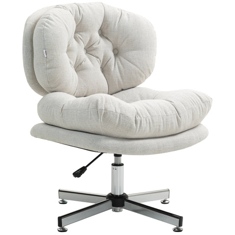 Rootz Office Chair - Desk Chair - Swivel Chair - Comfortable Seating - 65cm x 84-94cm - White