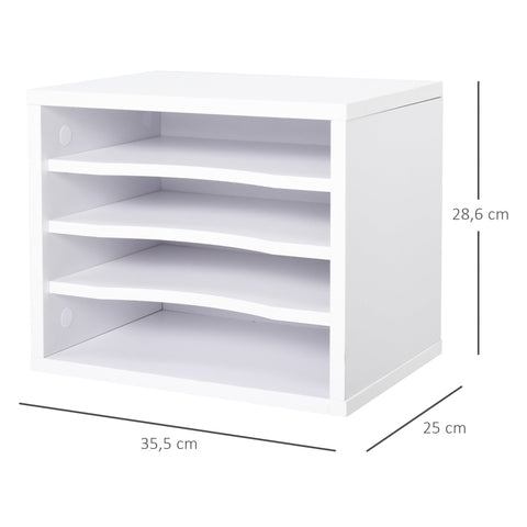 Rootz Desk Organizer - Office Supplies Holder - Printer Shelf - Max Storage - 35.5b x 25t x 28.6h cm