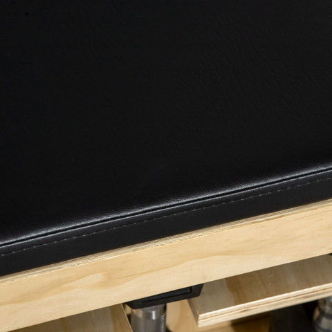 Rootz Weight Bench with Dumbbell Rack - Home Workout Bench - Adjustable Fitness Bench - Solid Wood - Padded Seat - 110cm x 35cm x 43-107cm