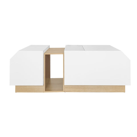 Rootz LED Coffee Table - Illuminated Table - Modern Living Room Centerpiece - App-Controlled Lighting - 115cm x 58.2cm x 40cm