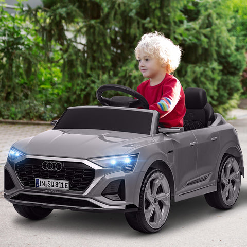 Rootz 12V Audi Q8 etron Electric Children's Car - Remote-Controlled - Ride-On Vehicle - Headlights & Music - 98cm x 49.5cm x 43cm